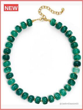 Resin Chunky Beaded Necklace Modern Statement Jewelry